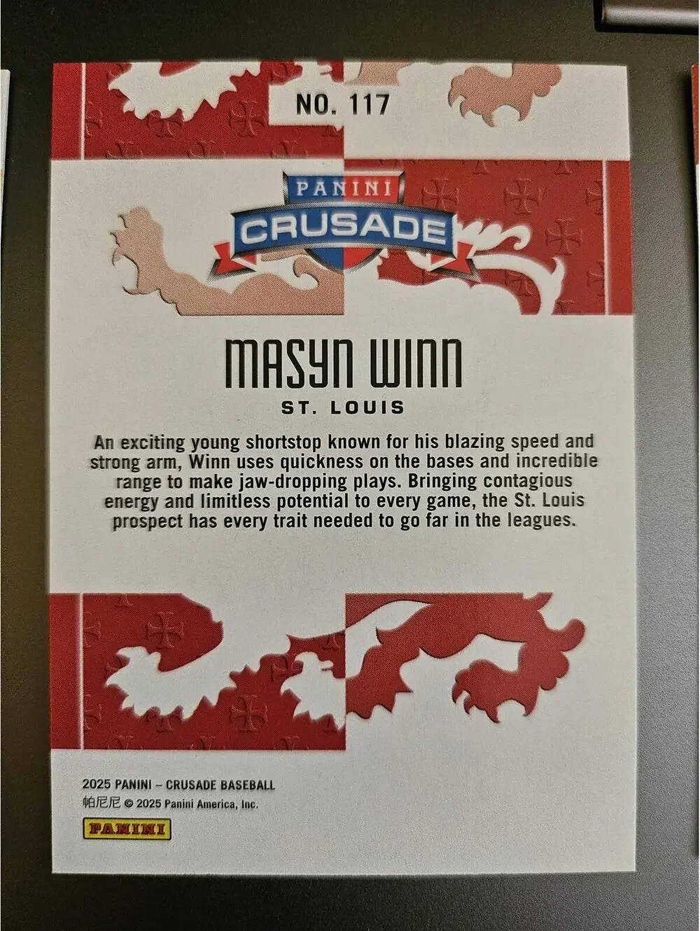 2025 Panini Crusade - Masyn Winn  #117 - Cardinals